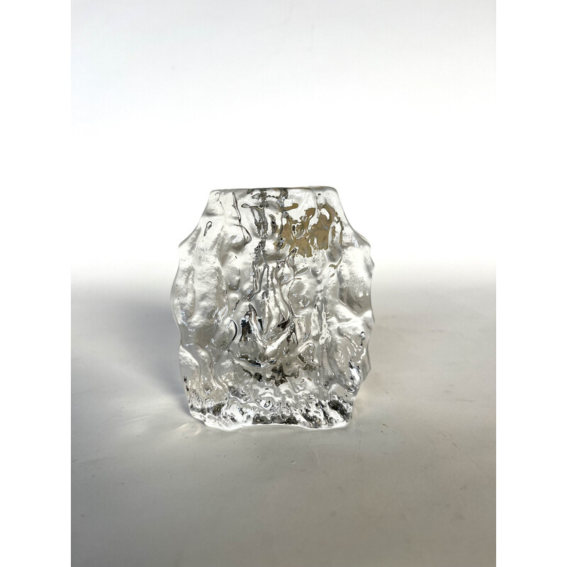 Vintage glass vase by Georgshütte, 1950s