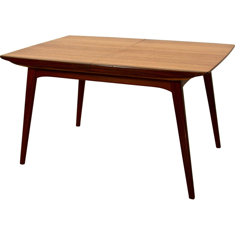 Dutch Dining Table in teak by Louis Van Teeffelen for WéBé - 1960s