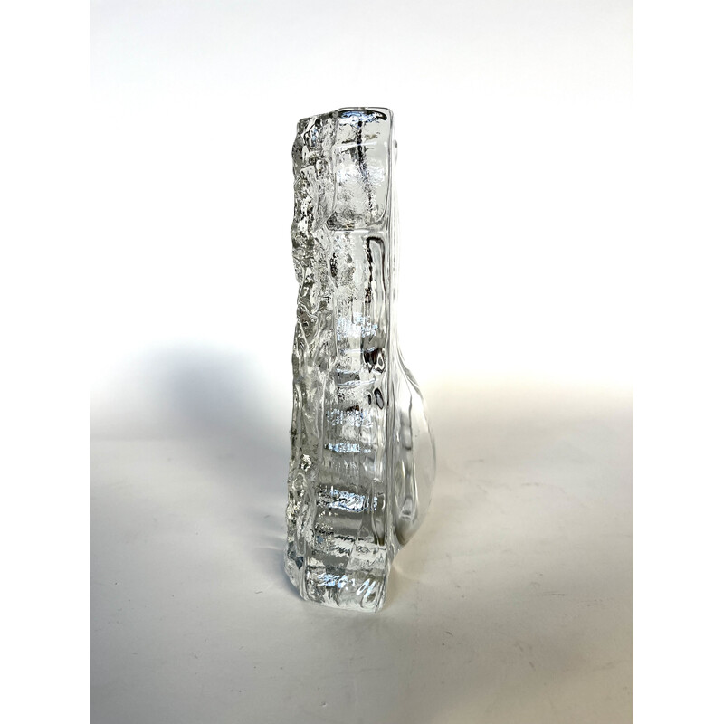 Vintage glass vase by Georgshütte, 1950s