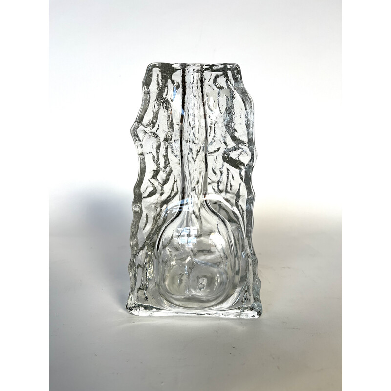 Vintage glass vase by Georgshütte, 1950s