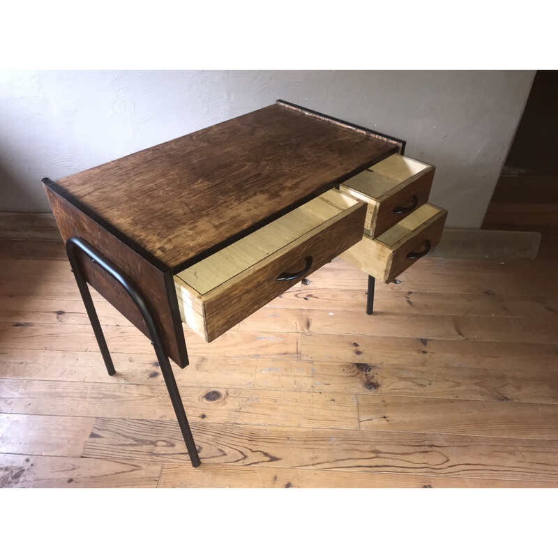 Vintage houten bureau, 1960