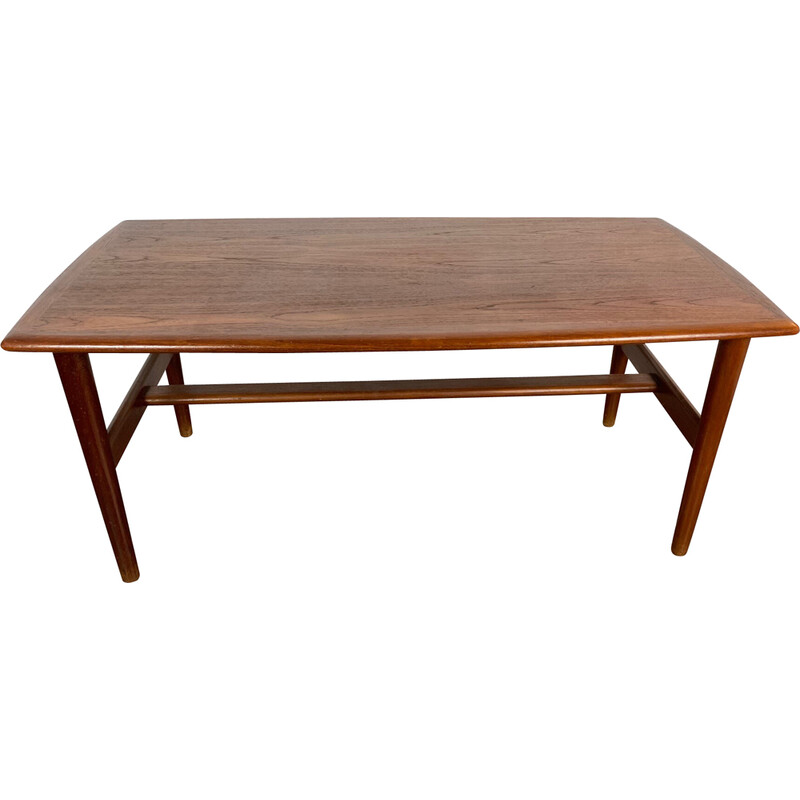 Scandinavische vintage teakhouten salontafel, 1960