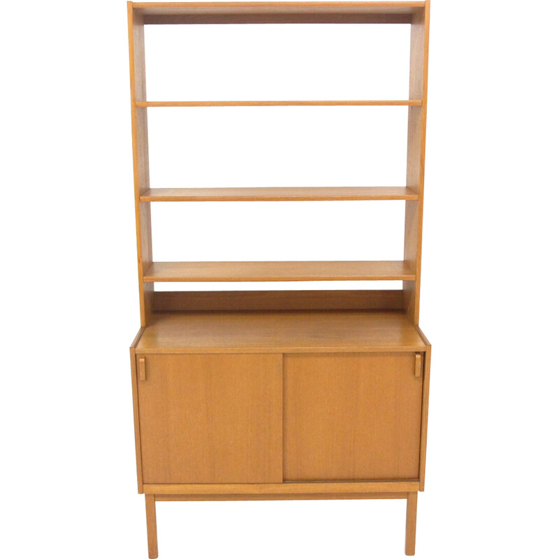 Vintage oakwood bookcase by Bertil Fridhagen for Bodafors, Sweden 1960