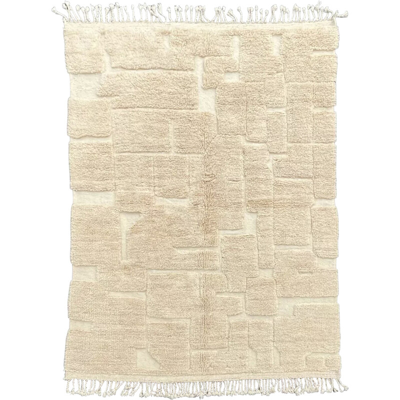 Vintage Beni Ouarain-Teppich aus Wolle, Marokko 2022