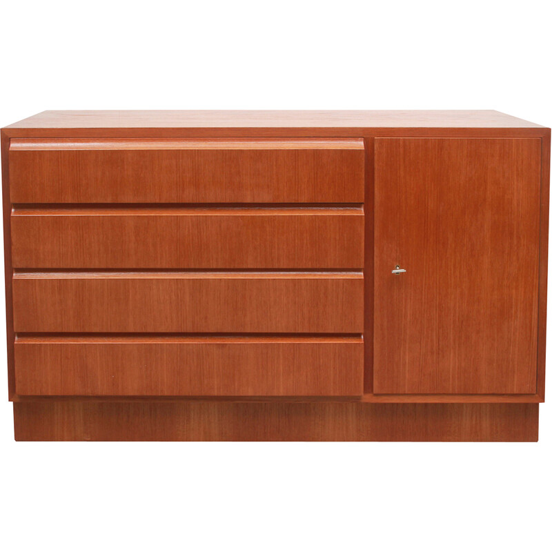 Sidebaord vintage in teak di Erich Stratmann per Idee-Möbel, 1960