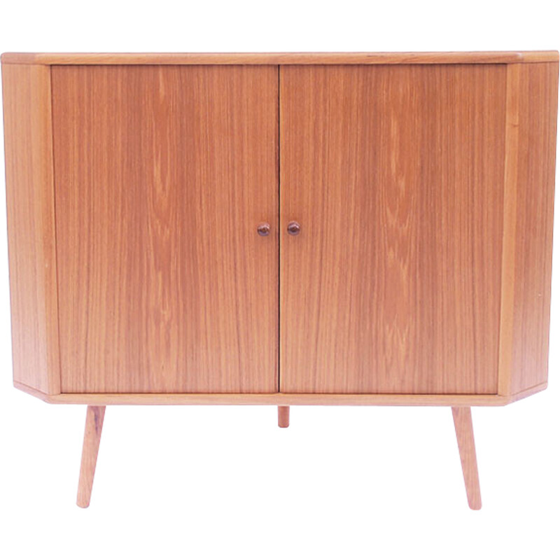 Scandinavian vintage teak corner cabinet, 1960