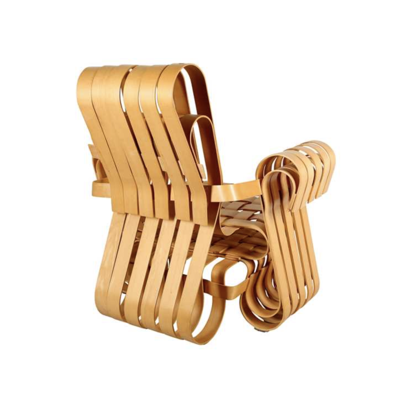 Vintage "Power Play" armchair by Frank Gehry for Knoll, 1990s