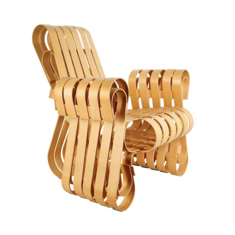 Vintage "Power Play" armchair by Frank Gehry for Knoll, 1990s