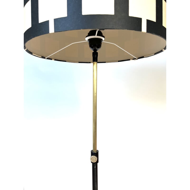 Vintage floor lamp with table