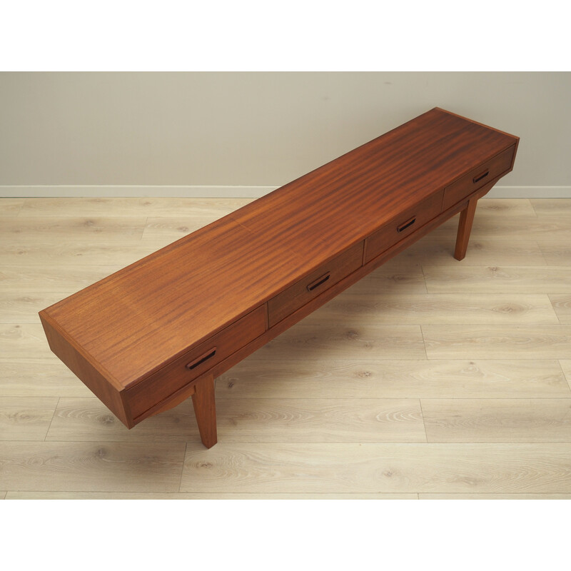 Vintage teak lowboard, Denmark 1960s