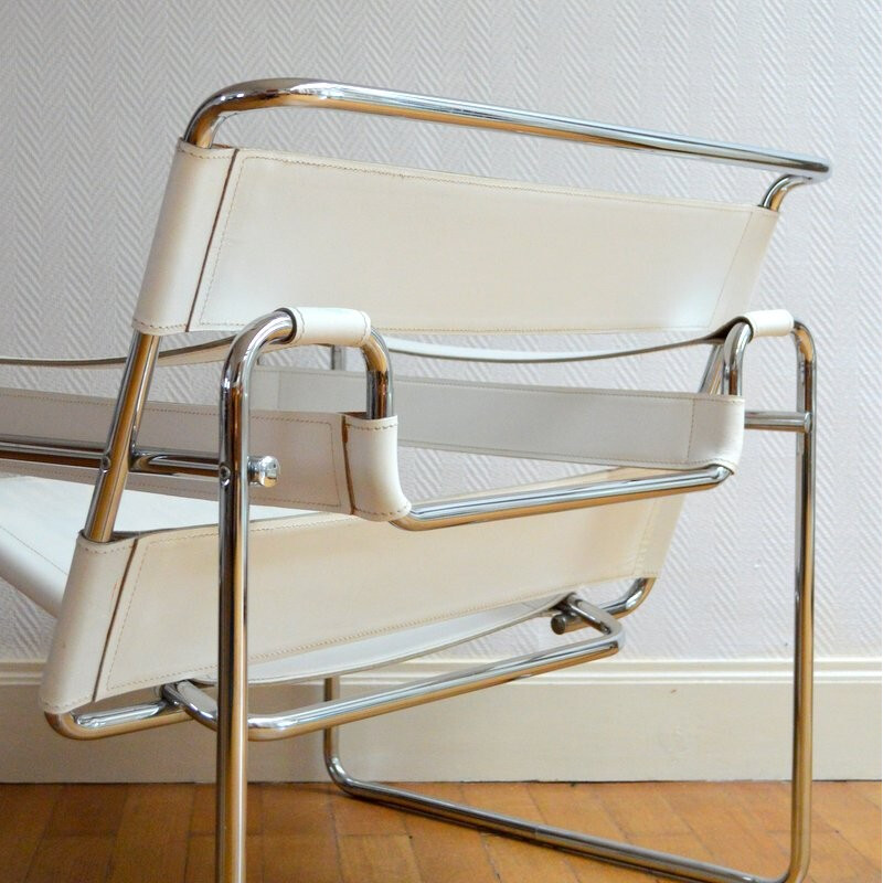 Pair of armchairs model Wassily by Marcel BREUER - 1980s