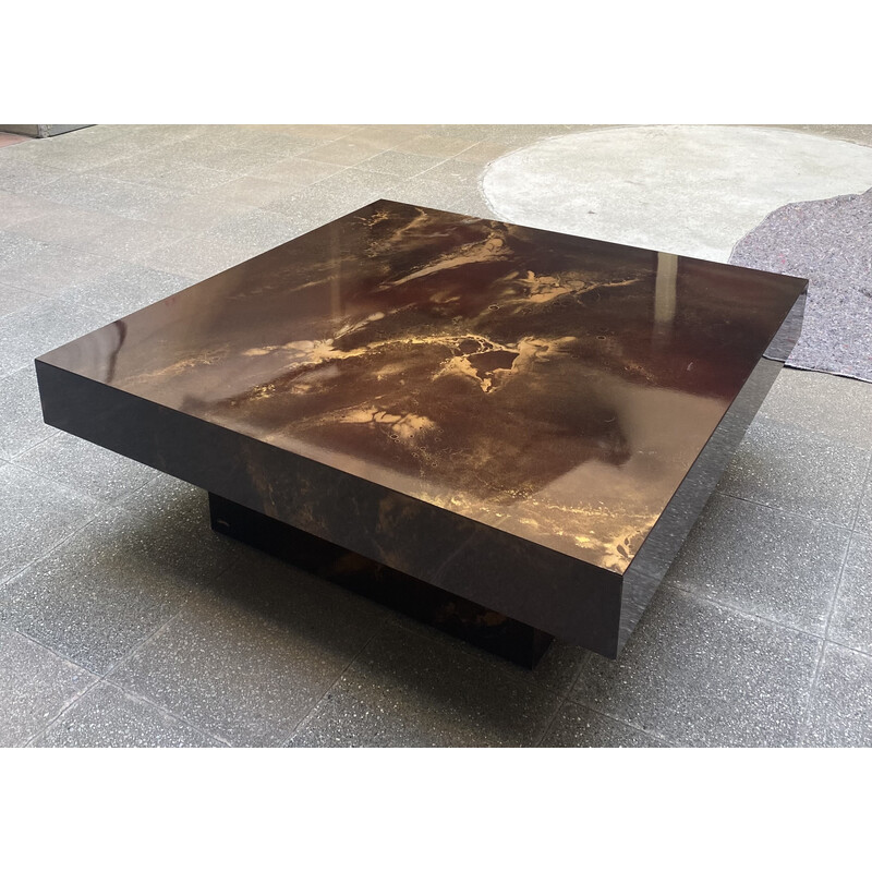 Vintage coffee table Solar flare by Guy Lefèvre, 1974