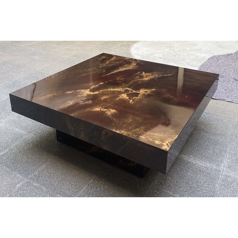 Vintage coffee table Solar flare by Guy Lefèvre, 1974