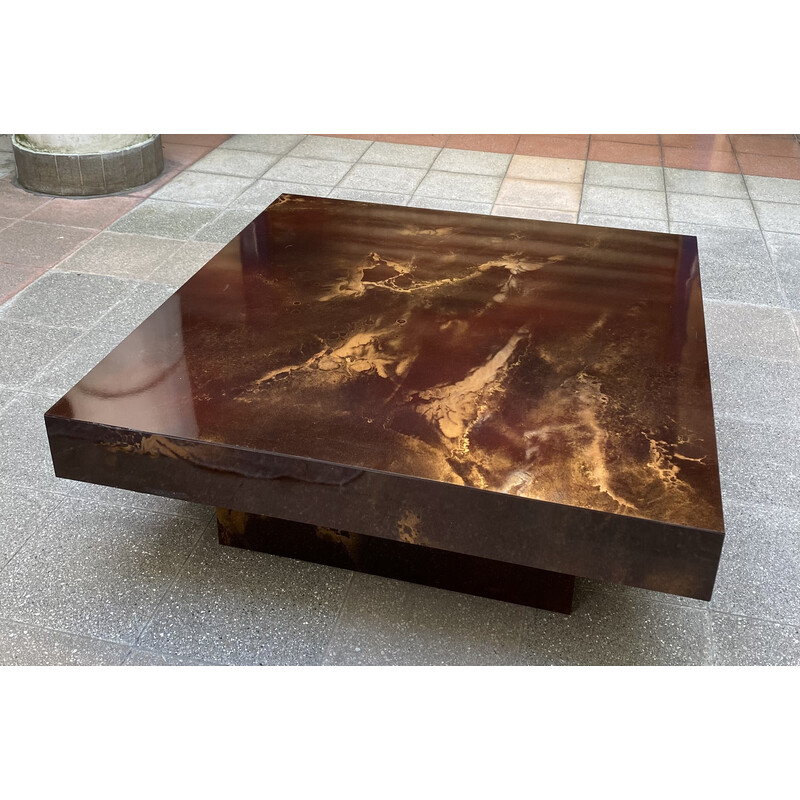 Vintage coffee table Solar flare by Guy Lefèvre, 1974