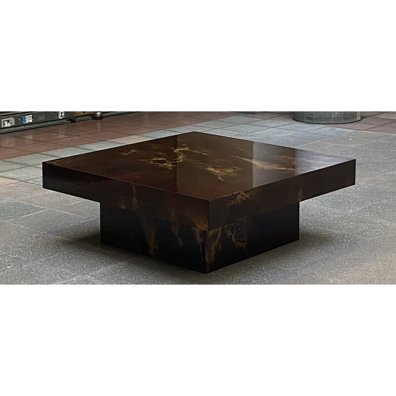 Vintage coffee table Solar flare by Guy Lefèvre, 1974