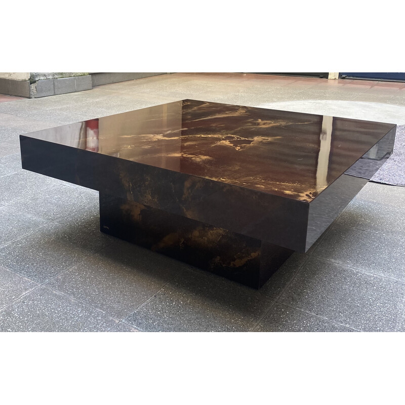 Vintage coffee table Solar flare by Guy Lefèvre, 1974