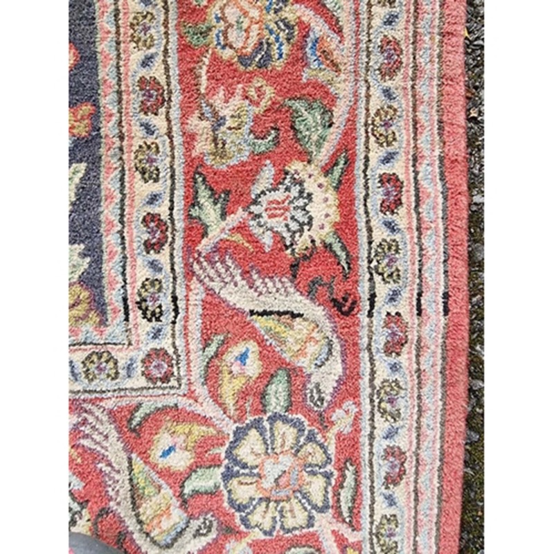 Vintage Persian tree of life bird and animal rug