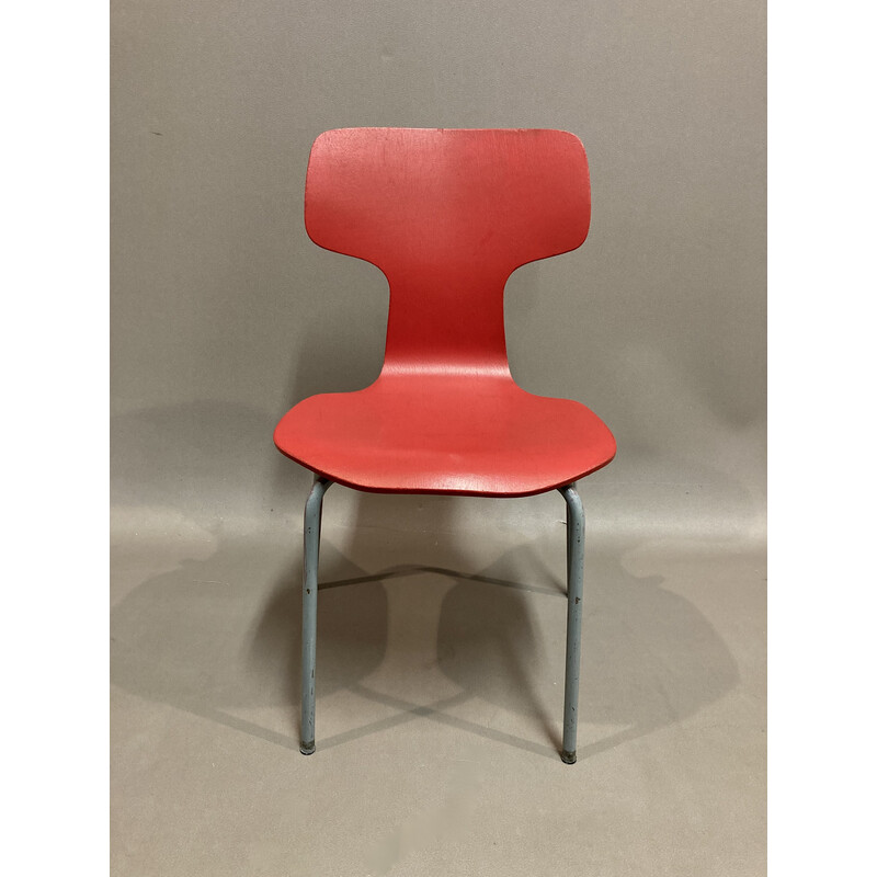 Satz von 6 Vintage-Stühlen Kindermodell von Arne Jacobsen für Fritz Hansen, 1960