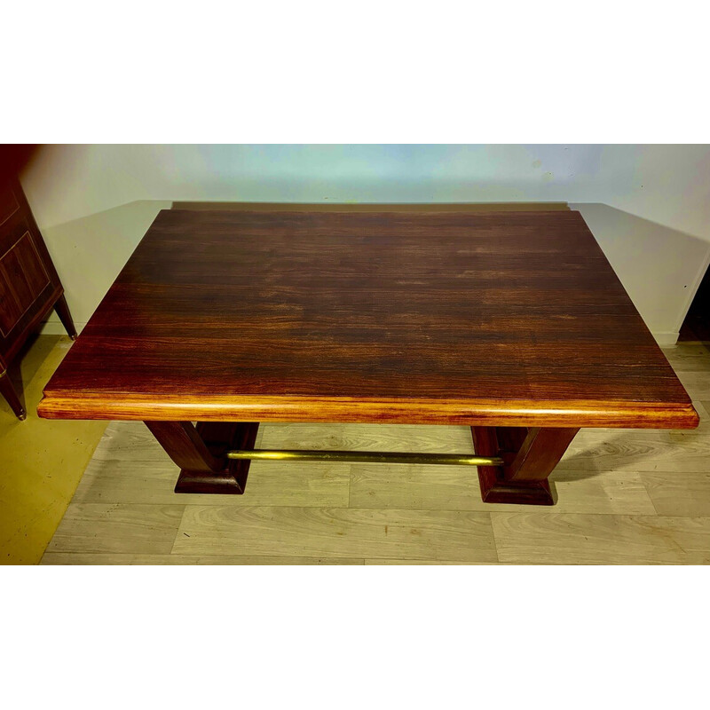 Vintage Art Deco rectangular rosewood table, 1930