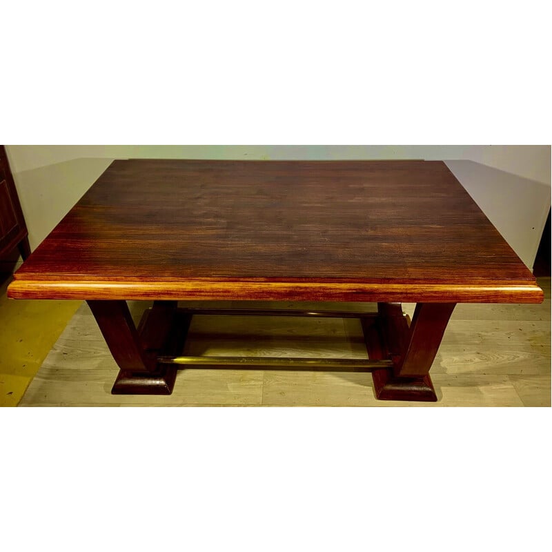 Vintage Art Deco rectangular rosewood table, 1930