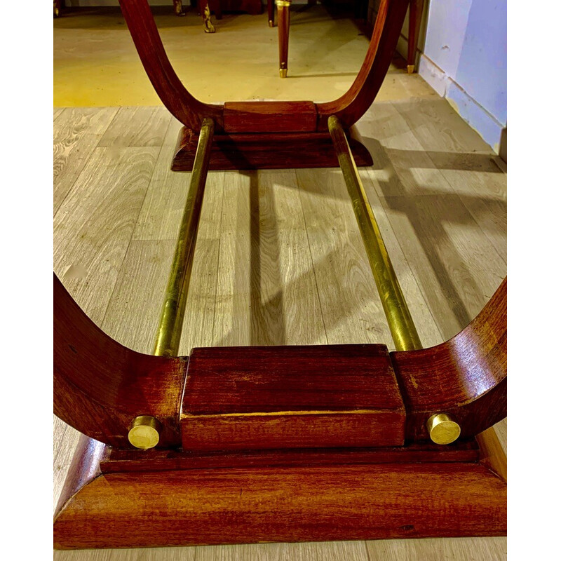 Vintage Art Deco rectangular rosewood table, 1930