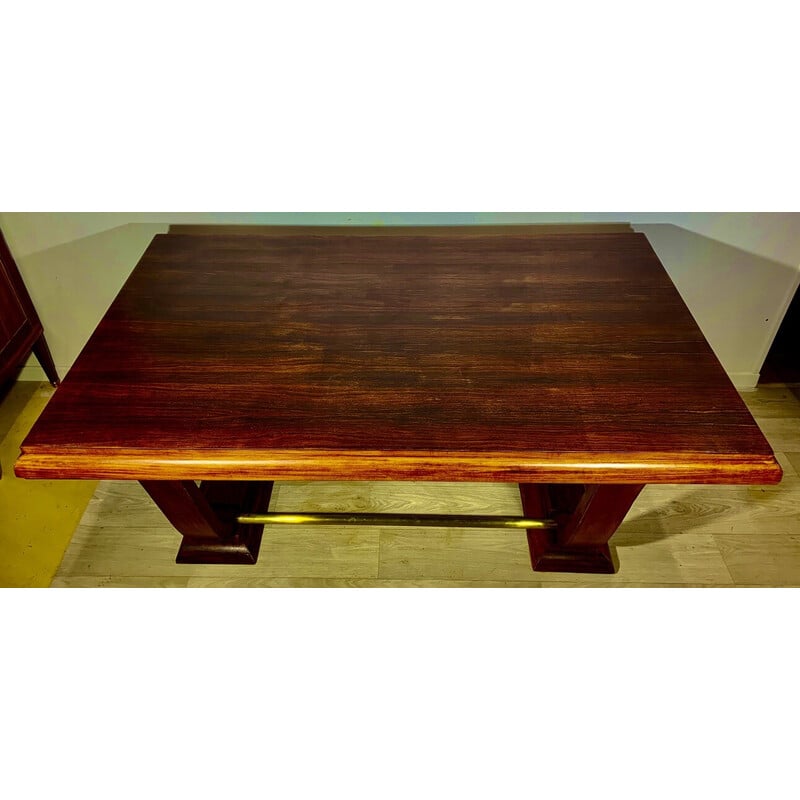 Vintage Art Deco rectangular rosewood table, 1930