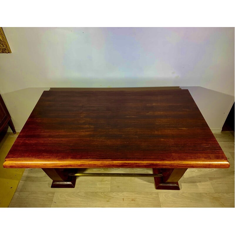 Table rectangulaire vintage Art Déco en palissandre, 1930