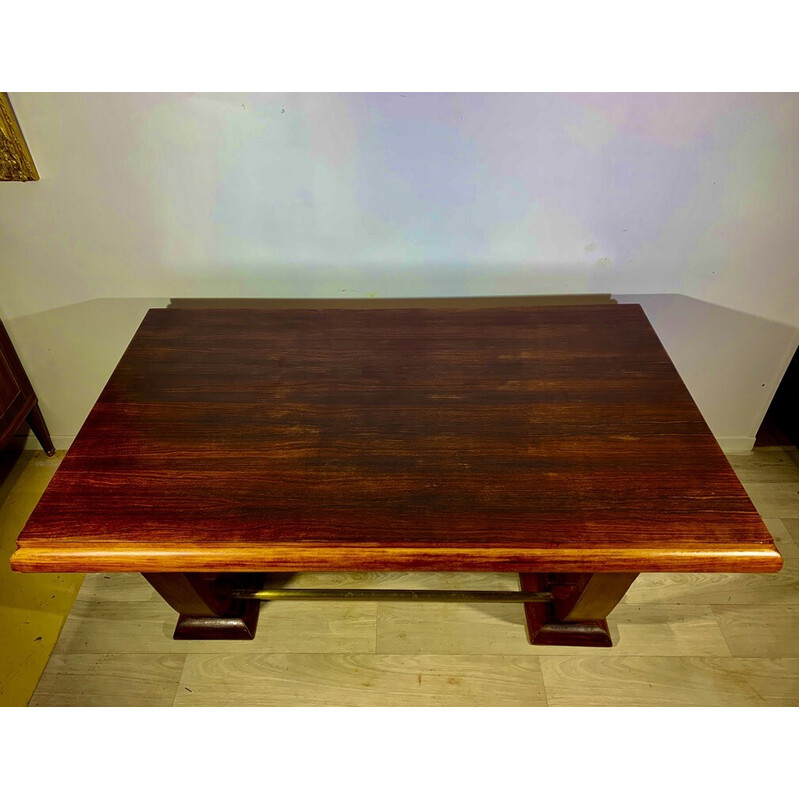 Vintage Art Deco rectangular rosewood table, 1930