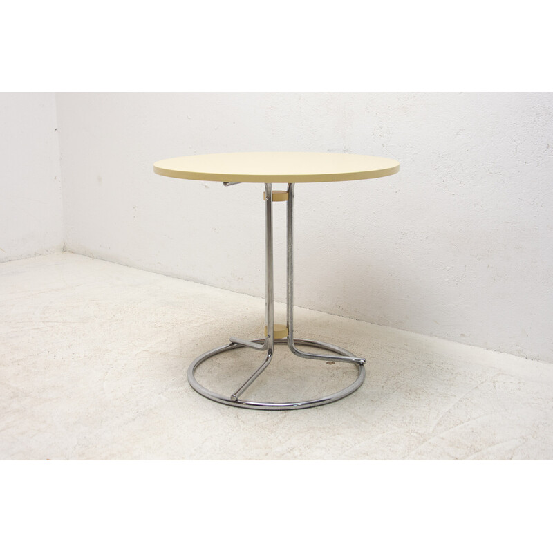 Vintage Bauhaus Chrom Couchtisch, Tschechoslowakei 1930er Jahre