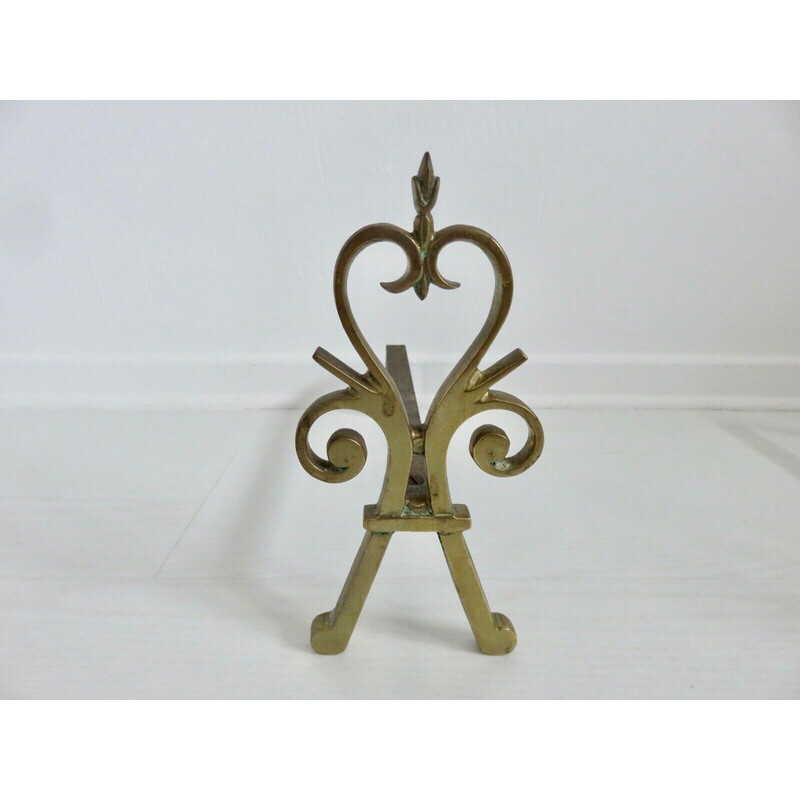 Coppia di candelabri vintage in bronzo, Francia