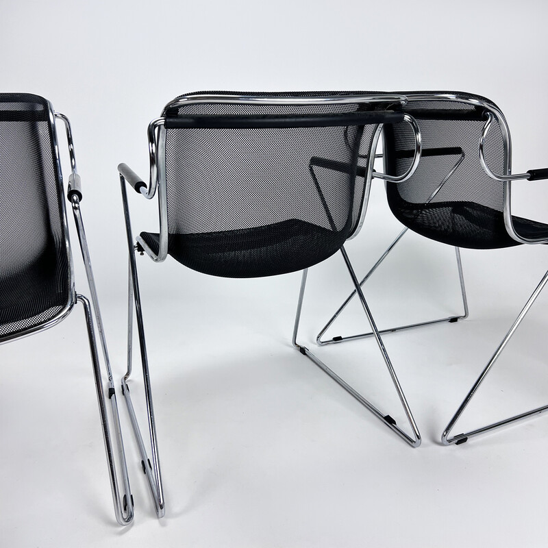 Vintage Penelope chairs by Charles Pollock for Castelli, 1980s