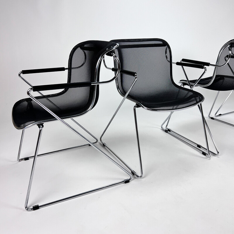 Vintage Penelope chairs by Charles Pollock for Castelli, 1980s