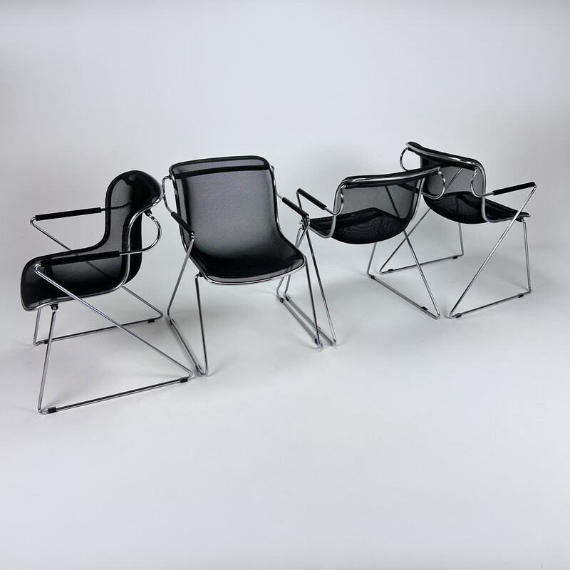 Vintage Penelope chairs by Charles Pollock for Castelli, 1980s