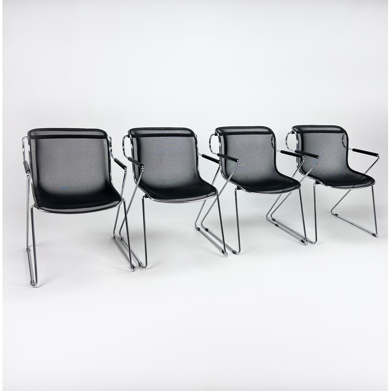Vintage Penelope chairs by Charles Pollock for Castelli, 1980s