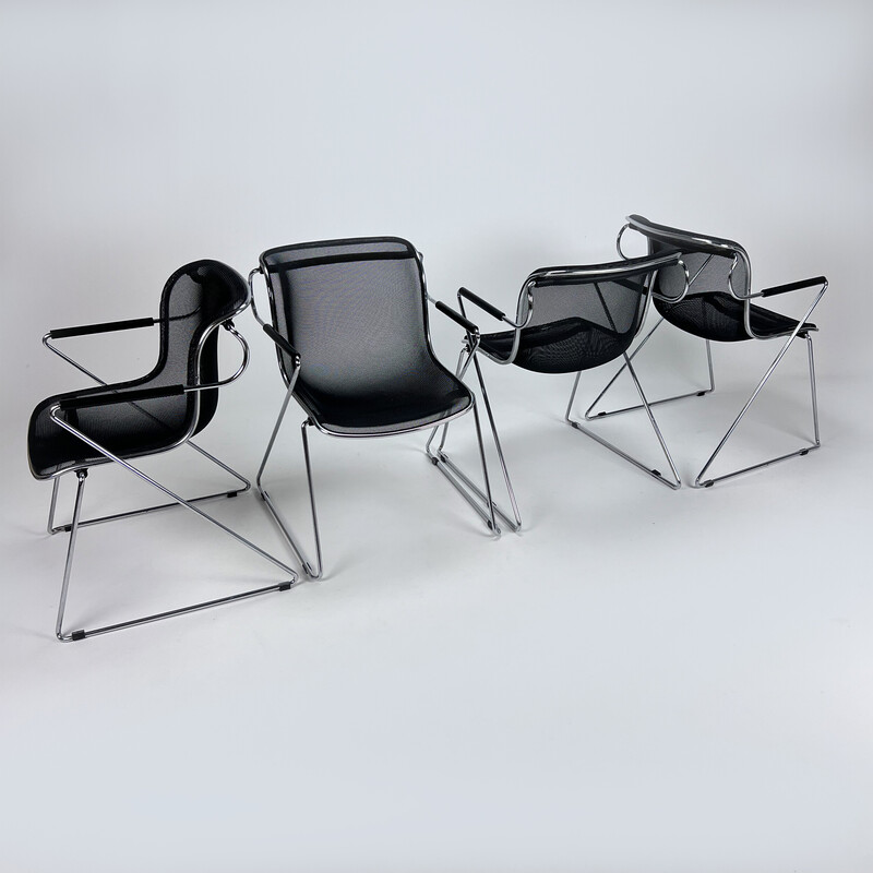 Vintage Penelope chairs by Charles Pollock for Castelli, 1980s