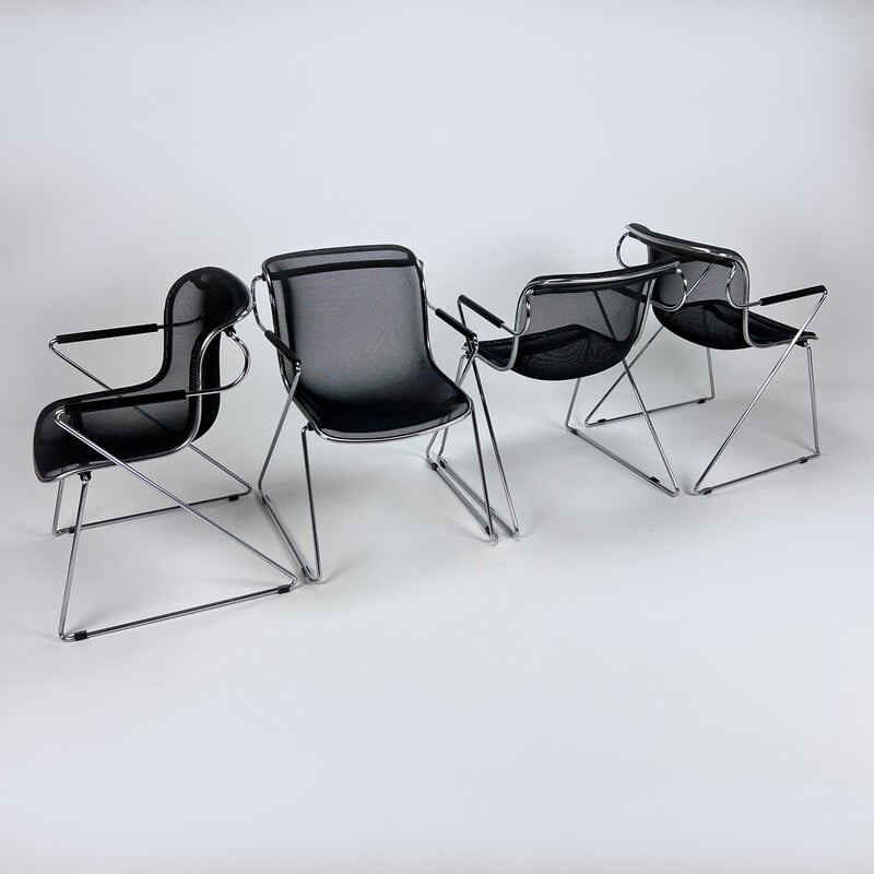 Vintage Penelope chairs by Charles Pollock for Castelli, 1980s