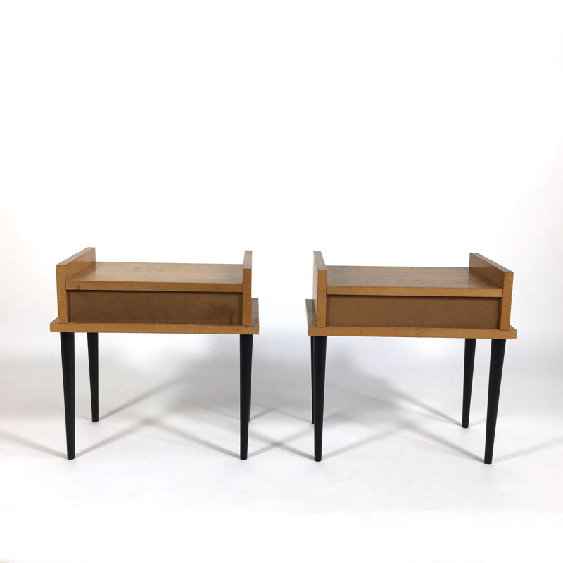 Pair of vintage bedside tables - 1960s