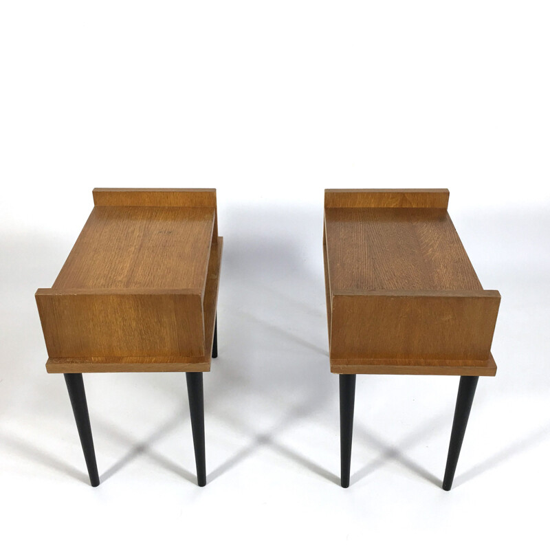 Pair of vintage bedside tables - 1960s