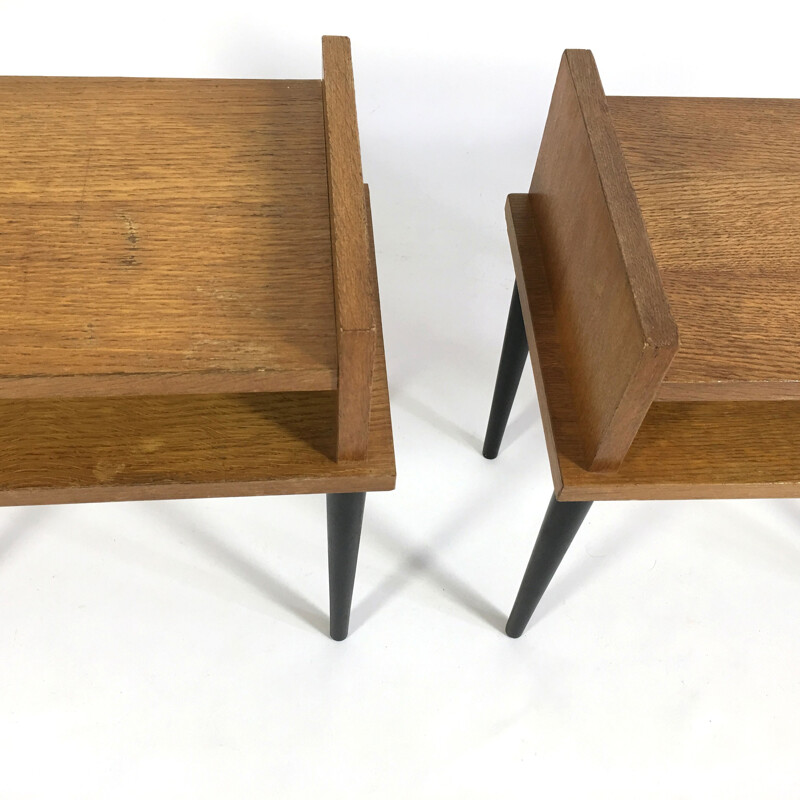 Pair of vintage bedside tables - 1960s