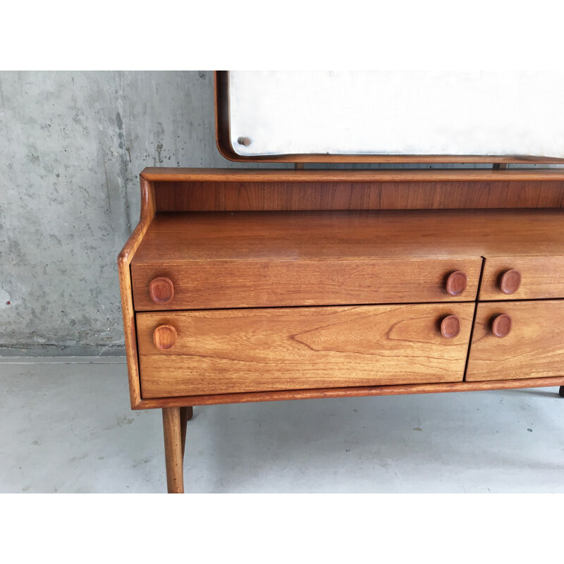 Mid century dressing table by Meredrew with adjustable side mirrors - 1950s