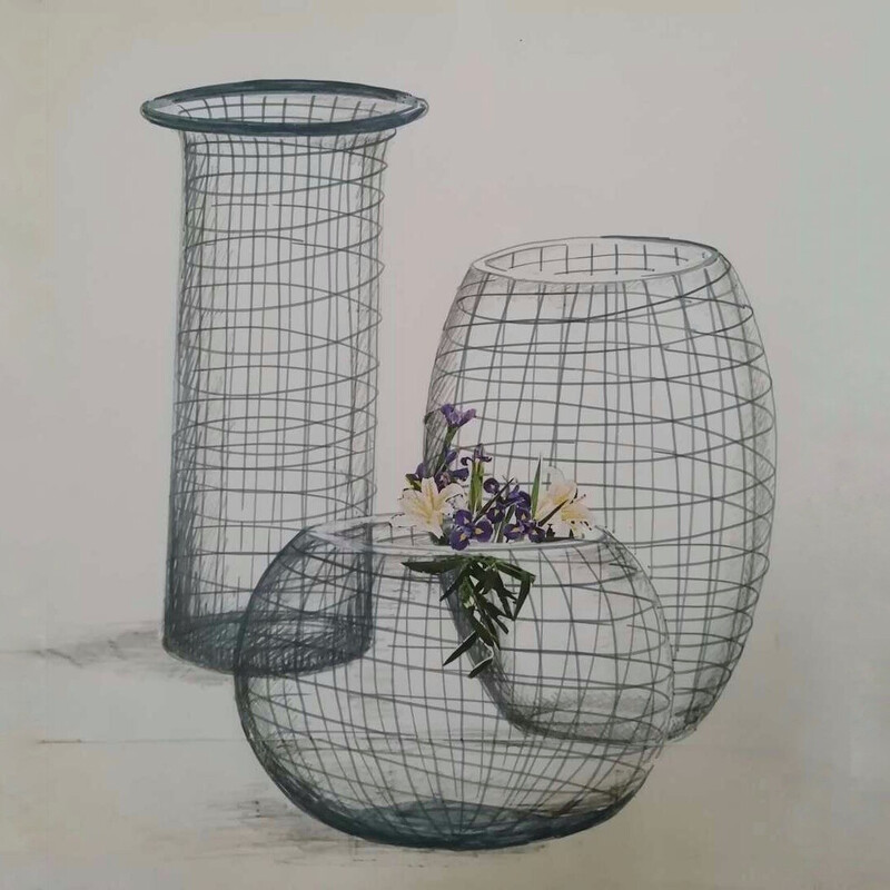Vintage-Vase 'Gheno' von Rosanna Toso für Fratelli Toso, 1970er Jahre
