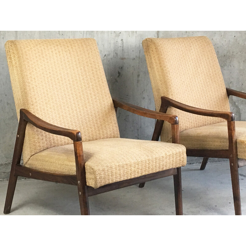 Pair of Czech Republic lounge chairs - 1970s