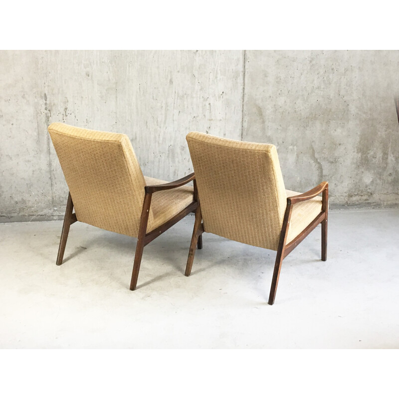 Pair of Czech Republic lounge chairs - 1970s