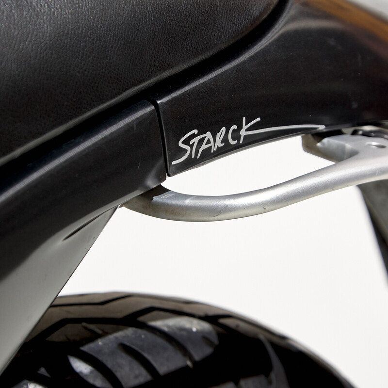 Vintage Aprilia Motó 6.5 motorfiets door Philippe Starck, jaren 1990