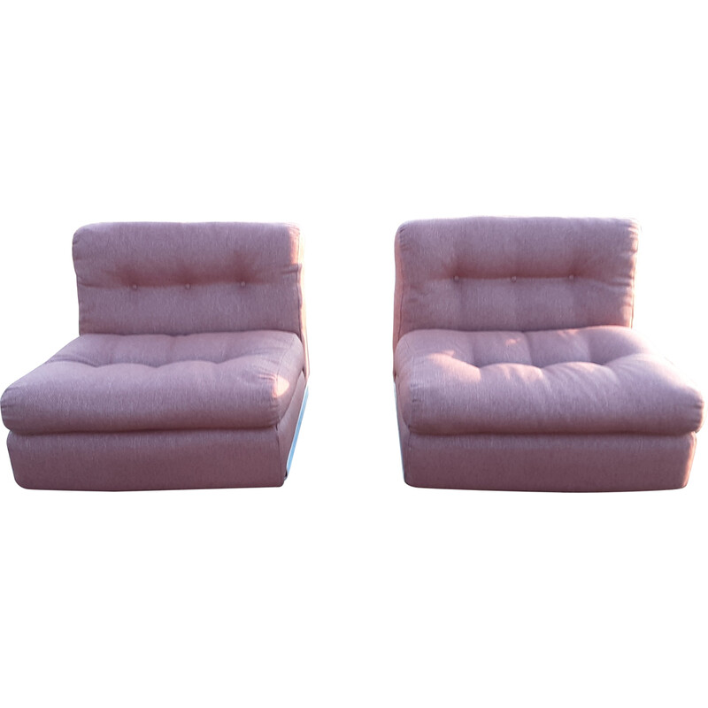 Pair of vintage Amanta armchairs by Mario Bellin for C&B, 1966s