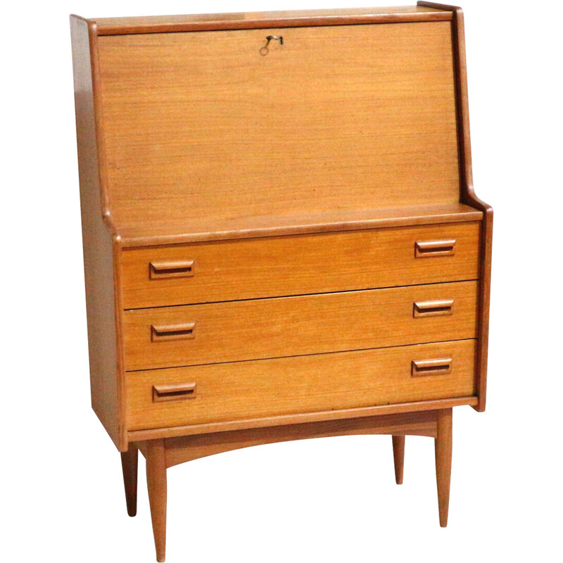 Vintage wooden secretary, 1960s