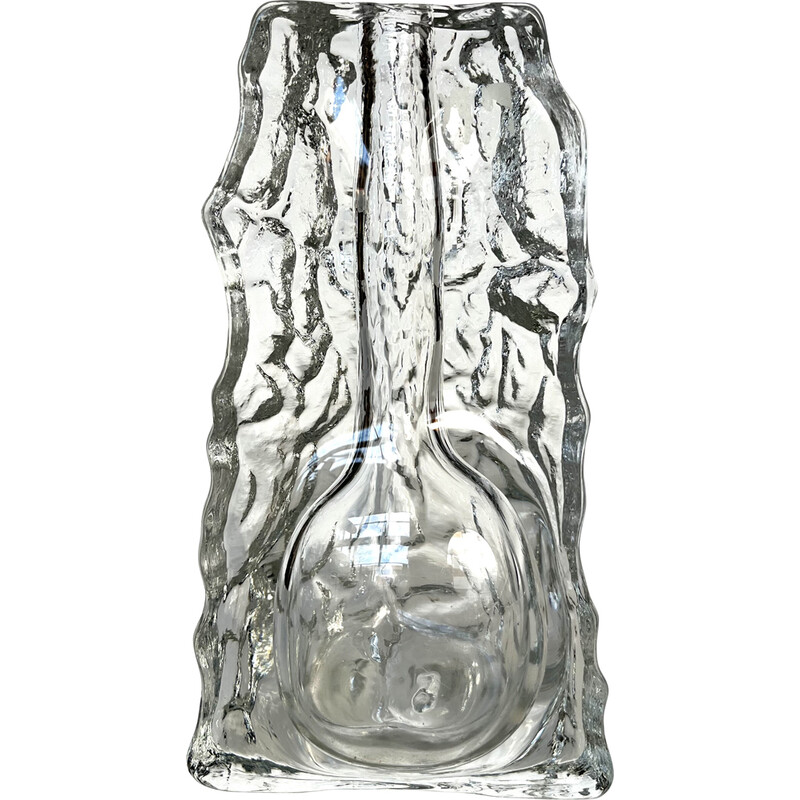 Vintage glass vase by Georgshütte, 1950s