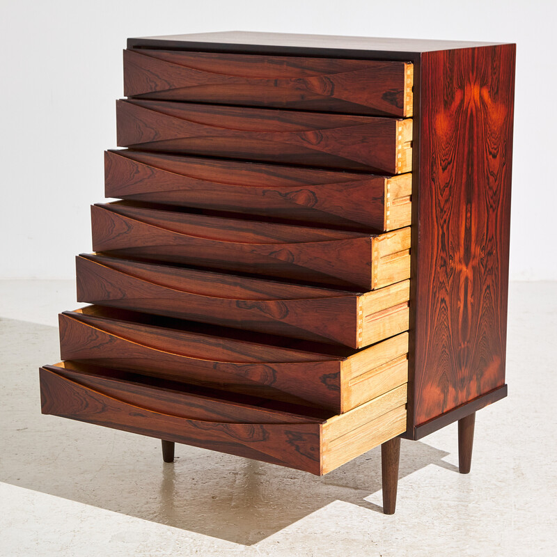 Danish vintage rosewood chest of drawers by Arne Vodder for N.C Møbler, 1950s