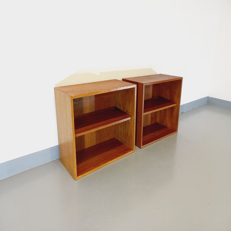 Pair of vintage teak night stands, 1960