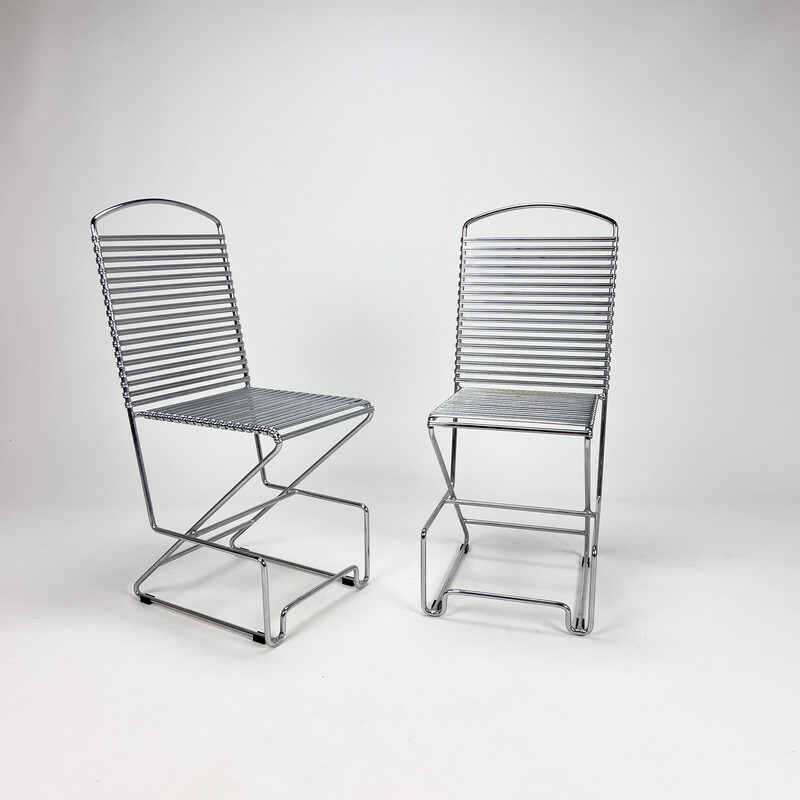 Vintage chairs by Till Behrens for Schlubach, 1980s